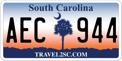SC license plate AEC944