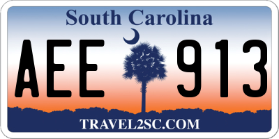 SC license plate AEE913