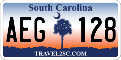 SC license plate AEG128