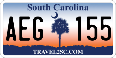 SC license plate AEG155