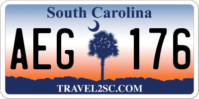 SC license plate AEG176