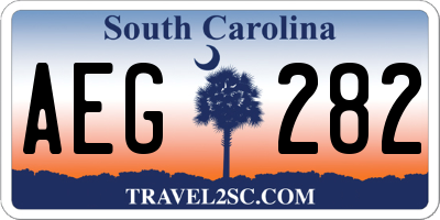 SC license plate AEG282
