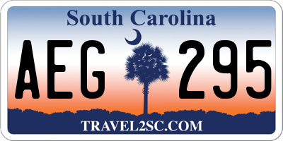 SC license plate AEG295