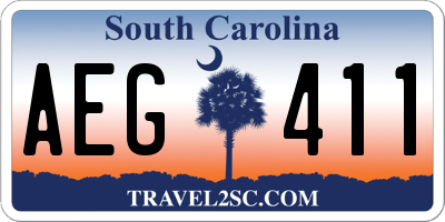SC license plate AEG411