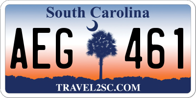 SC license plate AEG461