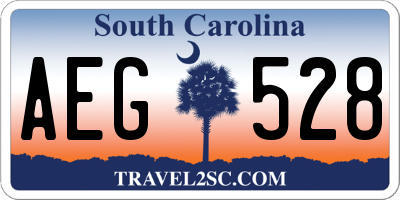SC license plate AEG528