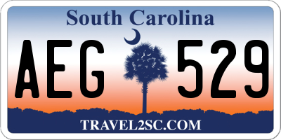 SC license plate AEG529