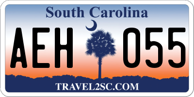 SC license plate AEH055