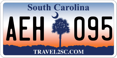 SC license plate AEH095