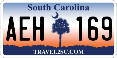 SC license plate AEH169