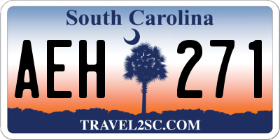 SC license plate AEH271