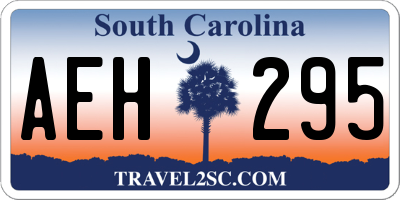 SC license plate AEH295