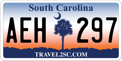 SC license plate AEH297