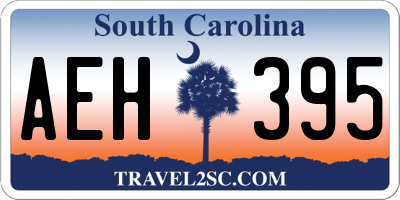 SC license plate AEH395