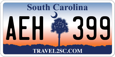 SC license plate AEH399