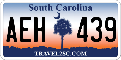 SC license plate AEH439