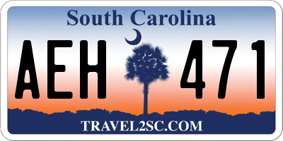SC license plate AEH471