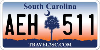 SC license plate AEH511