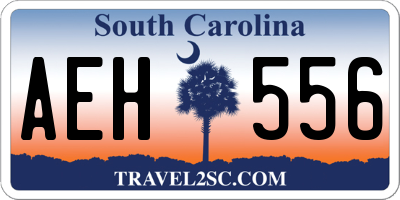 SC license plate AEH556