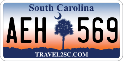 SC license plate AEH569