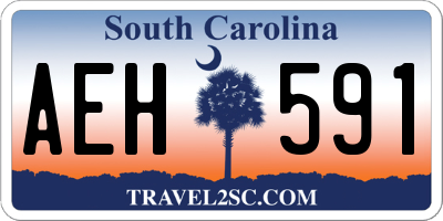 SC license plate AEH591
