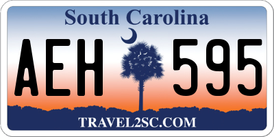 SC license plate AEH595