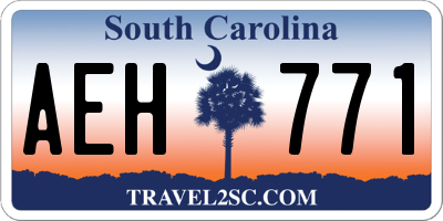SC license plate AEH771