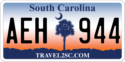 SC license plate AEH944