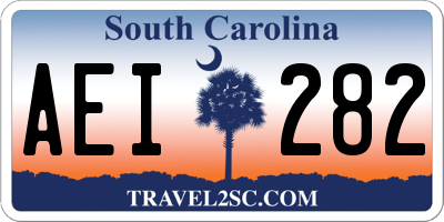 SC license plate AEI282