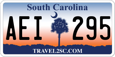 SC license plate AEI295