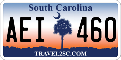 SC license plate AEI460