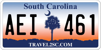 SC license plate AEI461