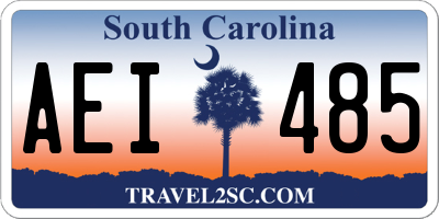 SC license plate AEI485