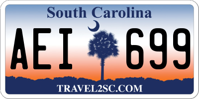 SC license plate AEI699
