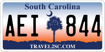 SC license plate AEI844