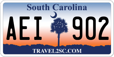 SC license plate AEI902
