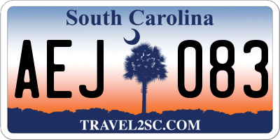 SC license plate AEJ083