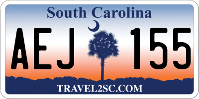 SC license plate AEJ155