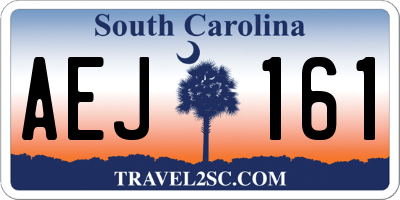 SC license plate AEJ161
