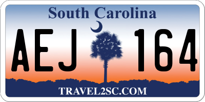 SC license plate AEJ164