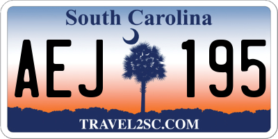 SC license plate AEJ195