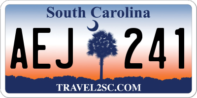 SC license plate AEJ241