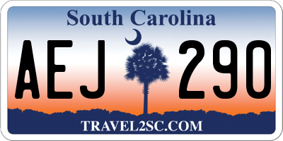 SC license plate AEJ290