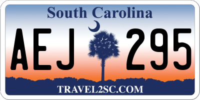 SC license plate AEJ295