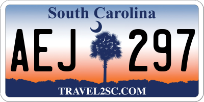 SC license plate AEJ297