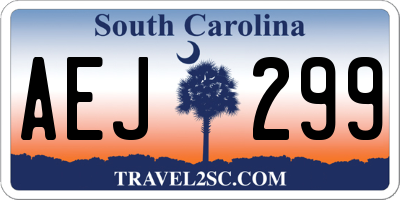 SC license plate AEJ299