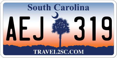 SC license plate AEJ319