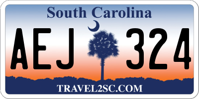 SC license plate AEJ324