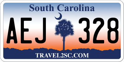 SC license plate AEJ328