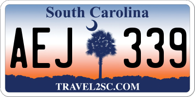 SC license plate AEJ339